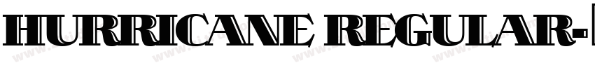 HURRICANE REGULAR字体转换
